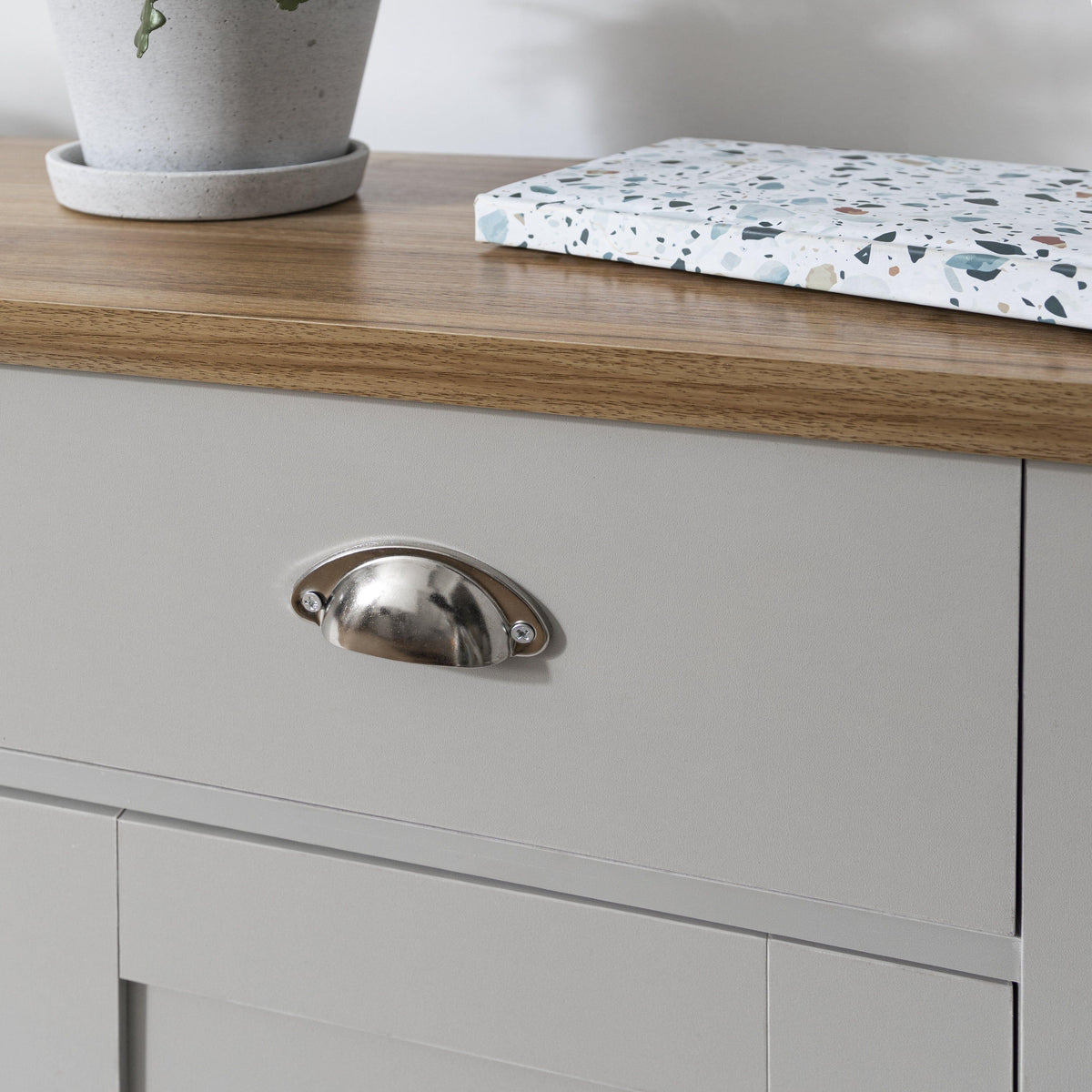 OUTLET - Bampton 3 Door Sideboard - Grey