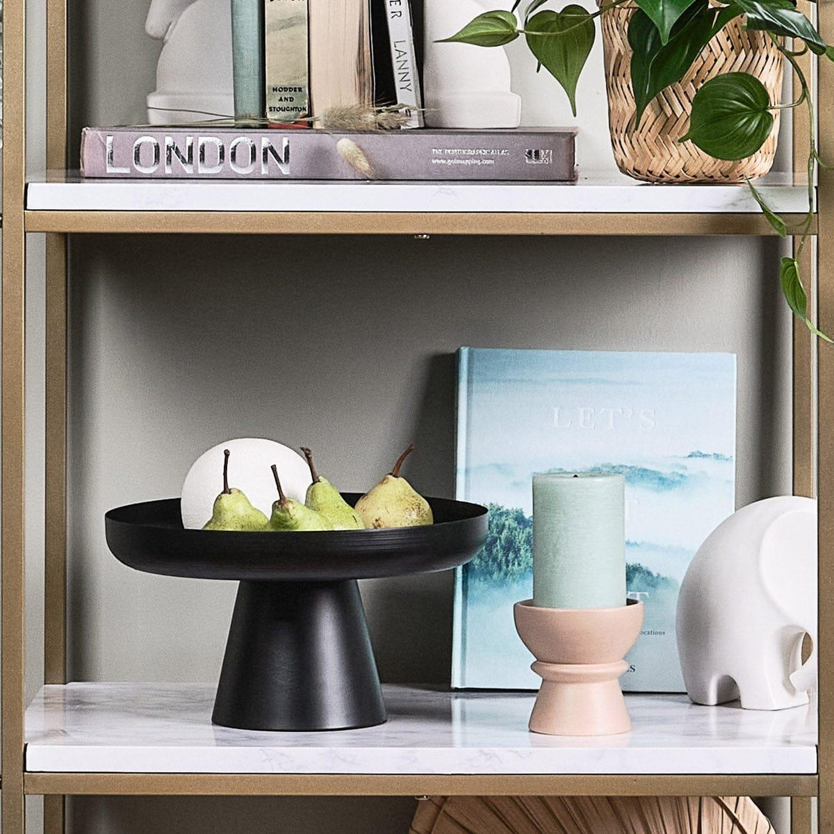 Boswell 28cm Tray - Black Metal