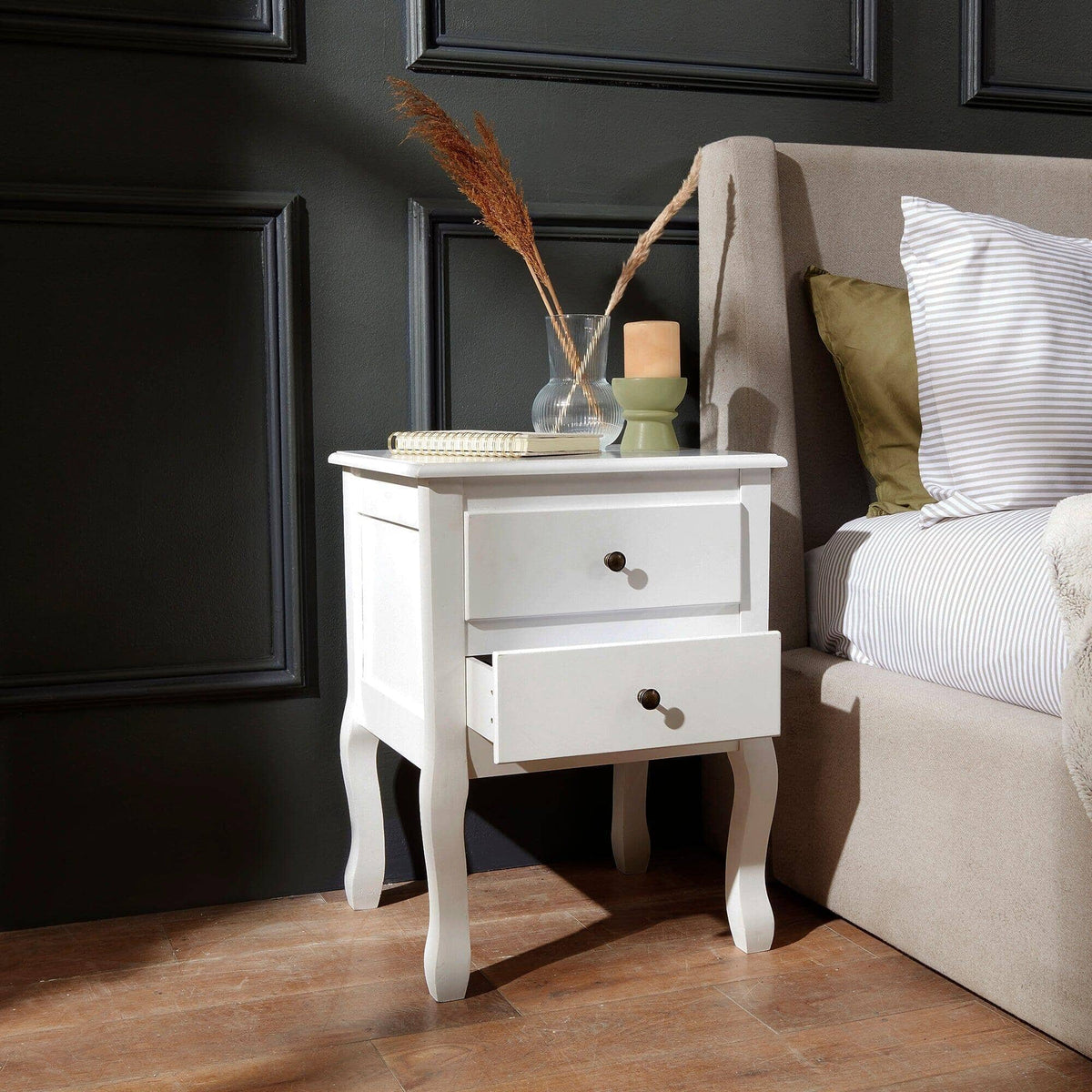 Outlet - Capri Ivory Bedside Table