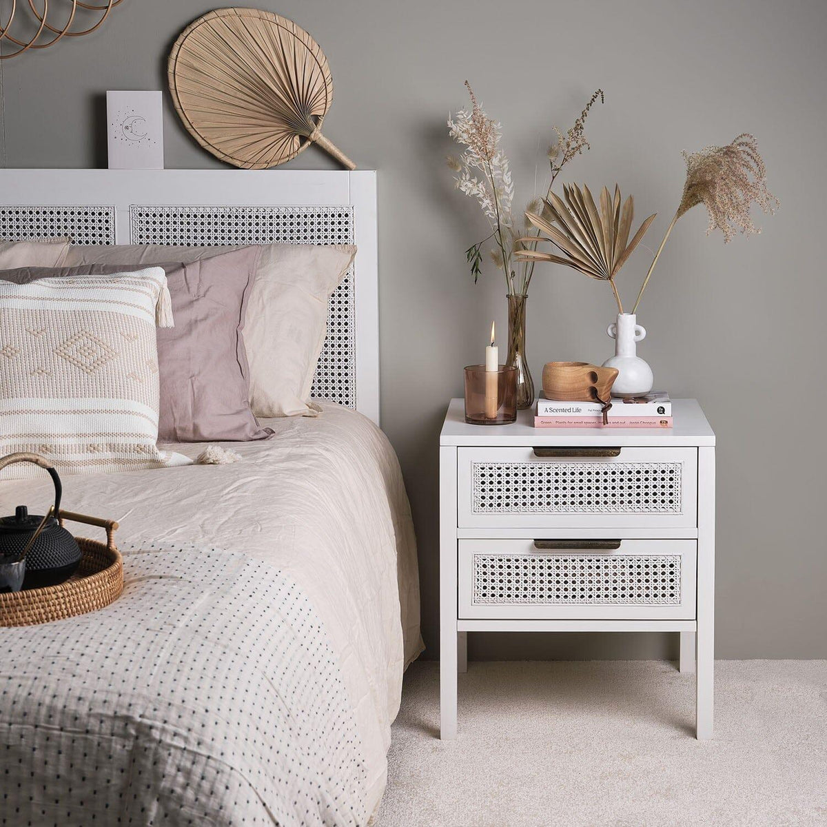 Outlet - Charlie bedside table - 2 drawer - white