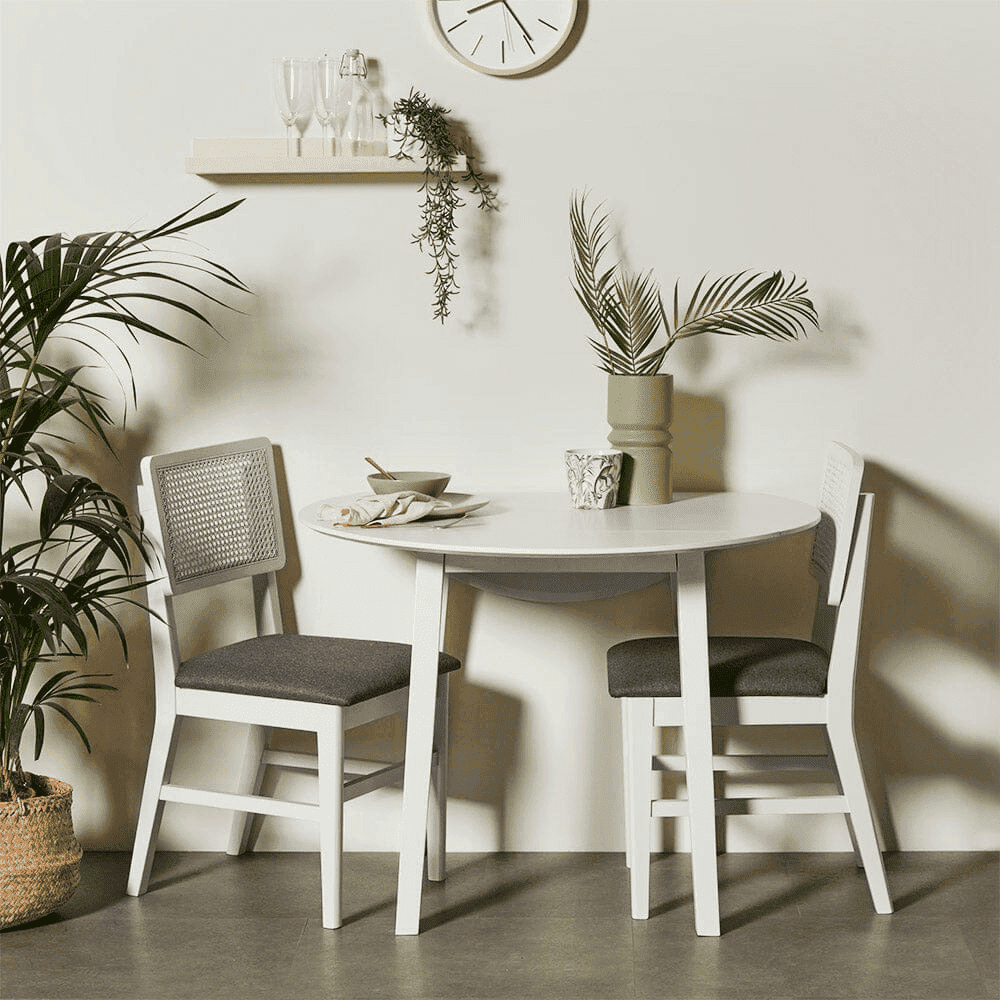 OUTLET - Charlie White Dining Chairs - Set of 2