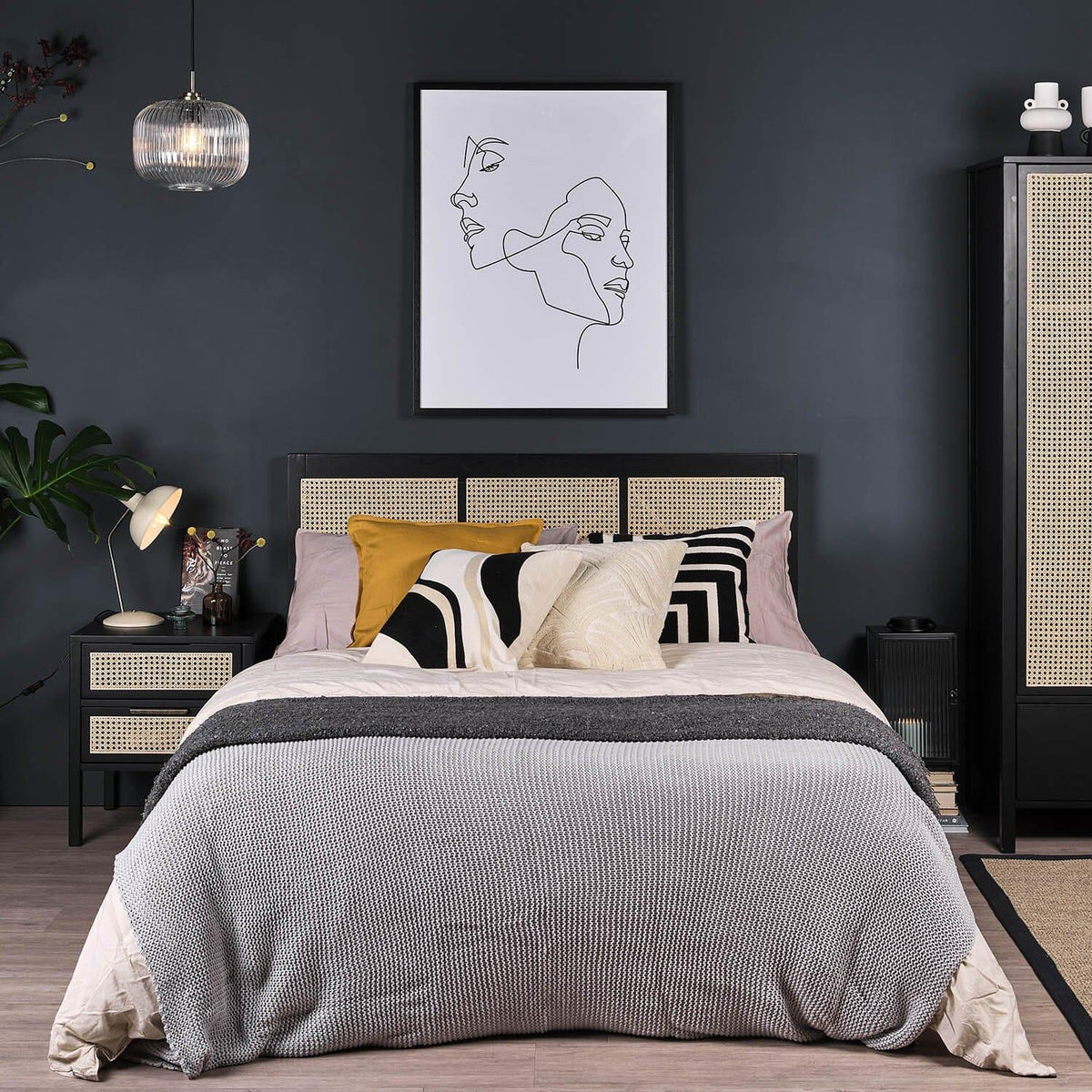 Outlet - Charlie Double Bed Frame - Black