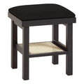 Outlet - Charlie Dressing Table Stool - Black