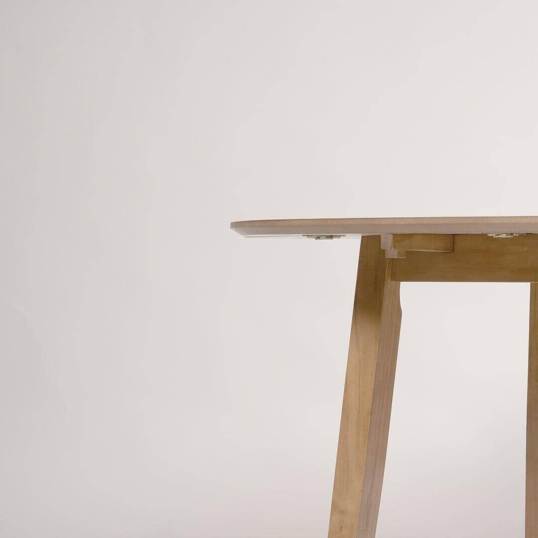 OUTLET - Charlie Pale Oak Dining Table - Drop Leaf