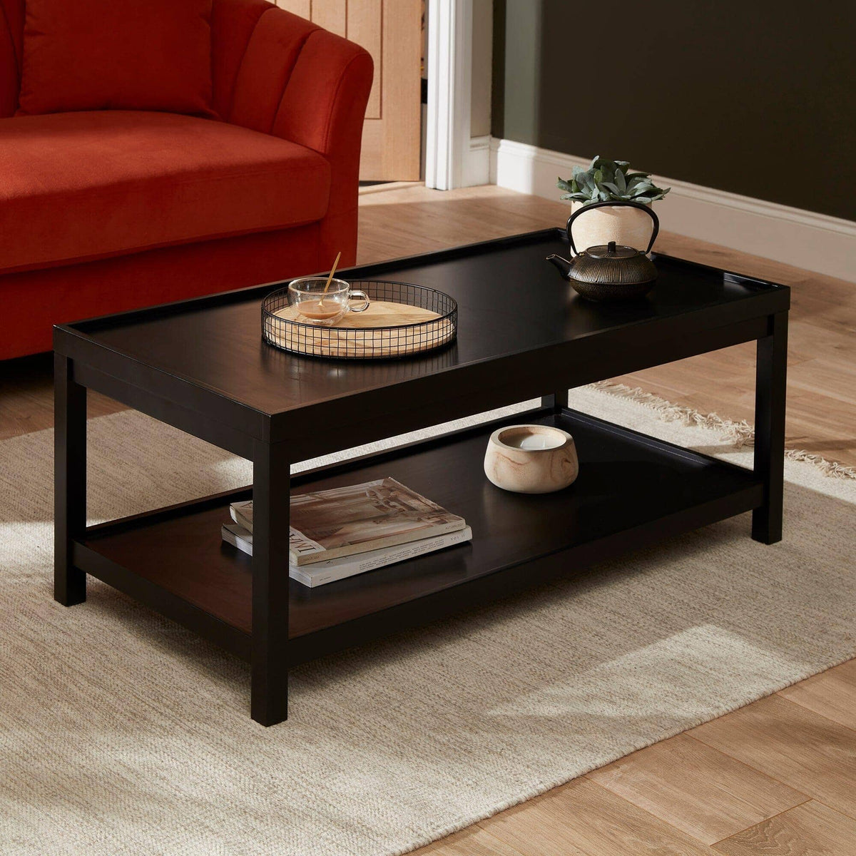 OUTLET - Charlie Noir Black Coffee Table