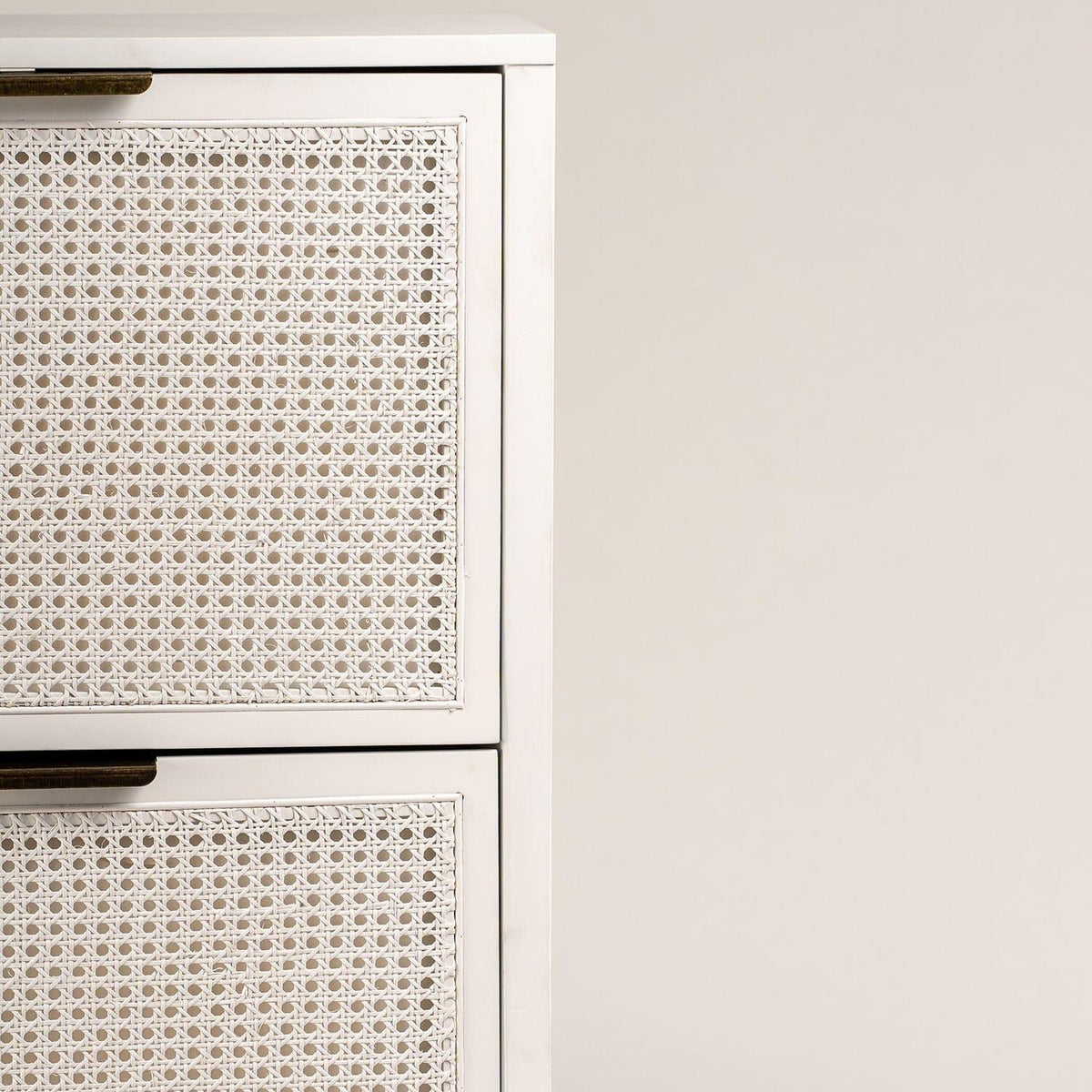 OUTLET - Charlie Shoe Cabinet - 3 Door - White