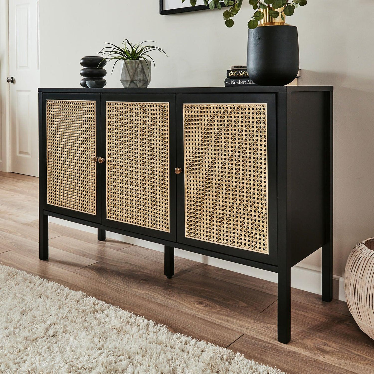 OUTLET - Charlie Sideboard - Cane Front - White