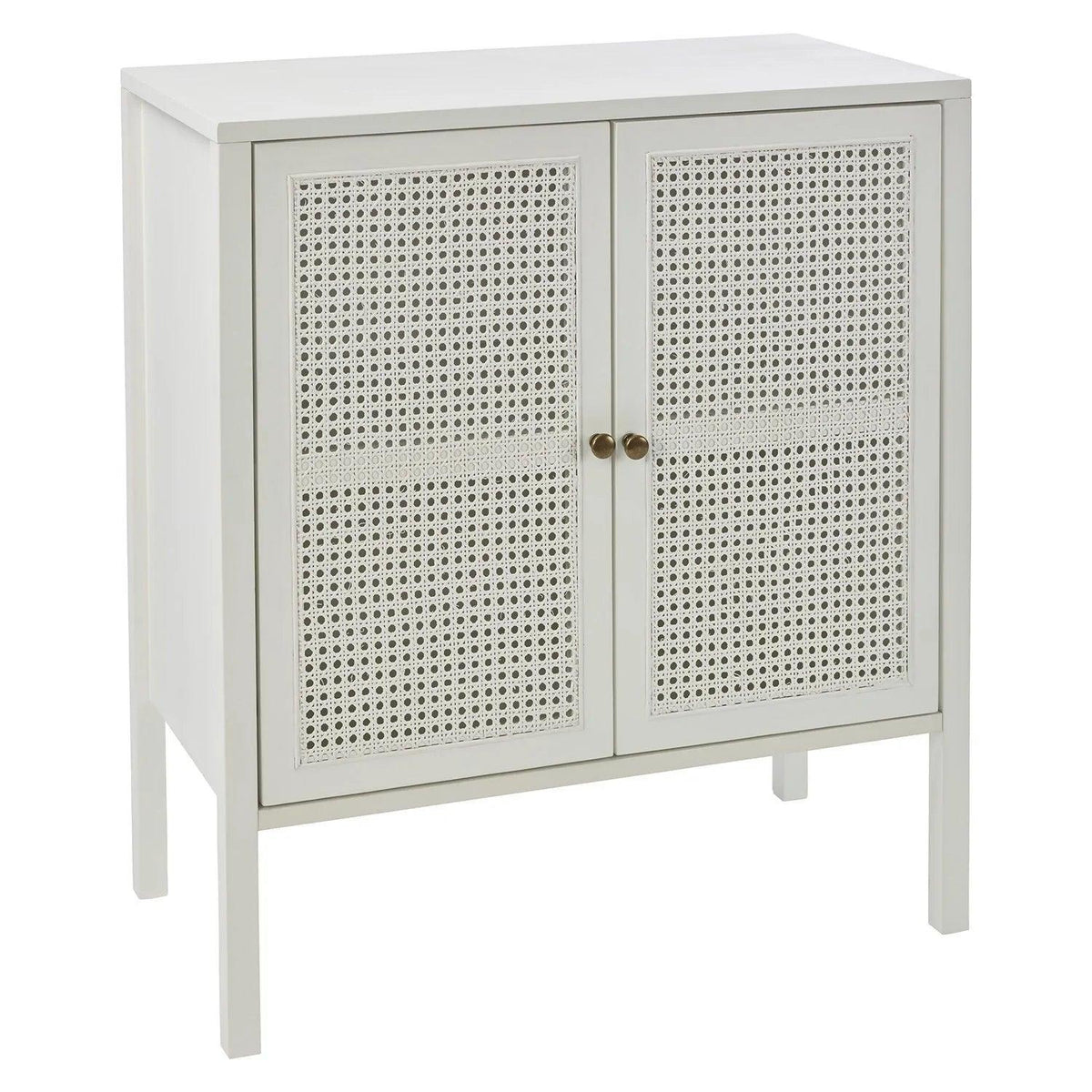 OUTLET - Charlie Small Sideboard - Cane Front - White
