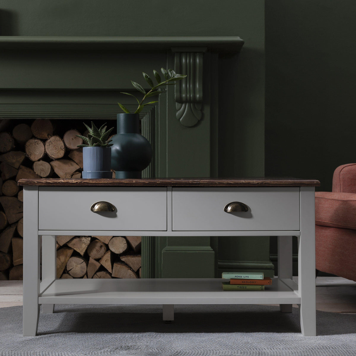 OUTLET - Chatsworth Grey Coffee Table with Storage