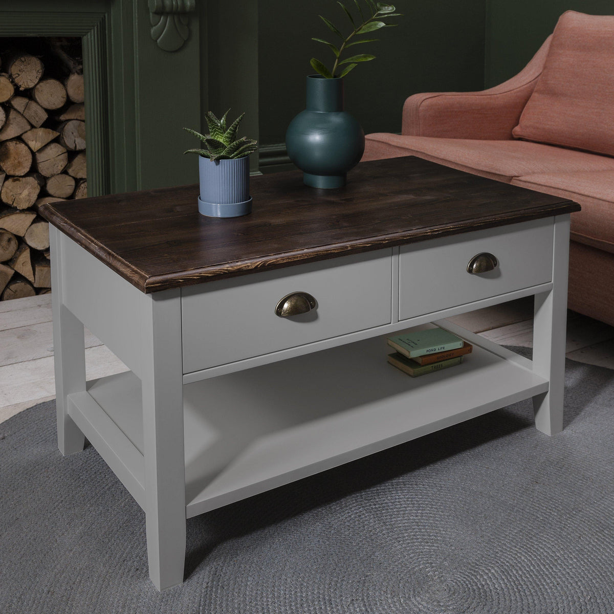 OUTLET - Chatsworth Grey Coffee Table with Storage