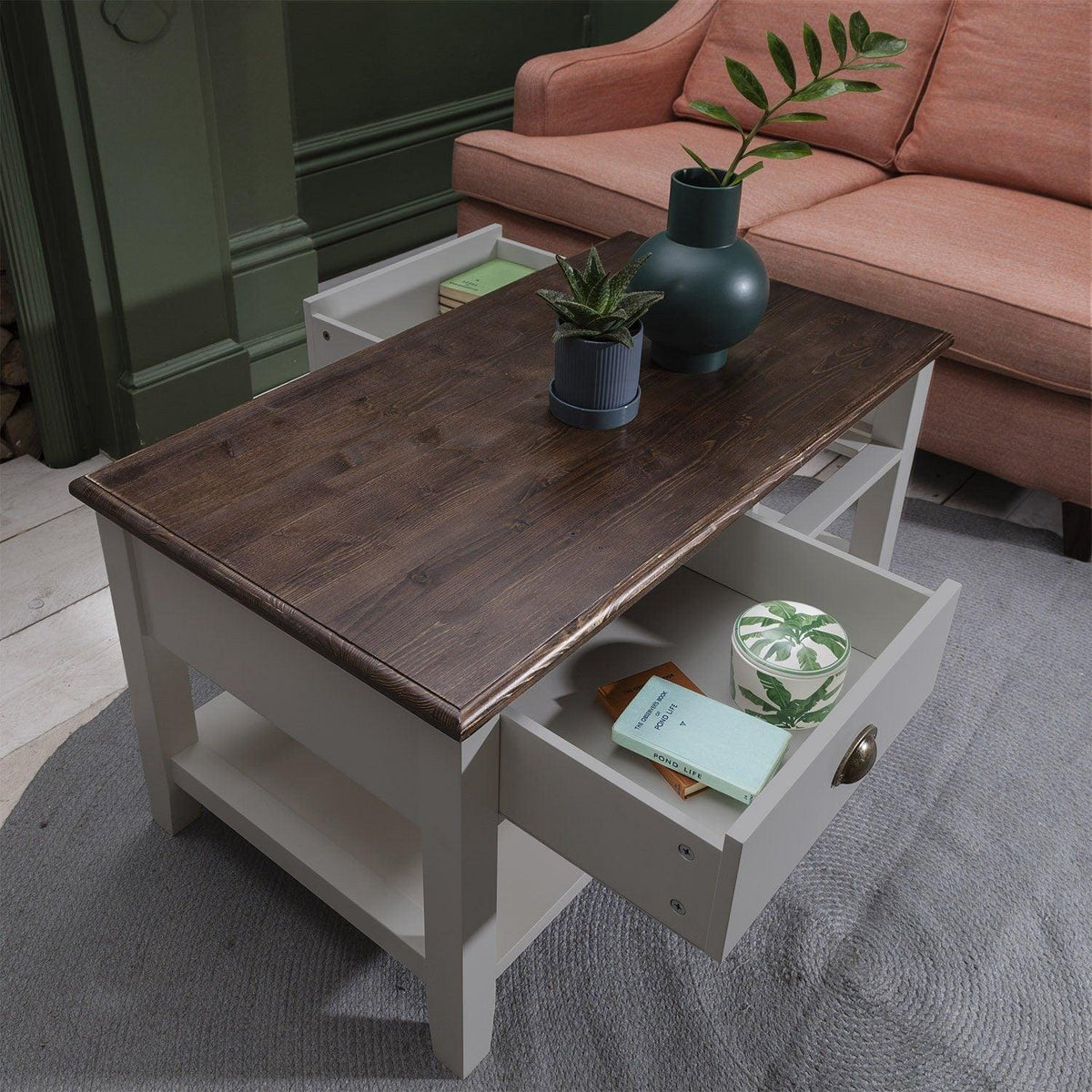 OUTLET - Chatsworth Grey Coffee Table with Storage