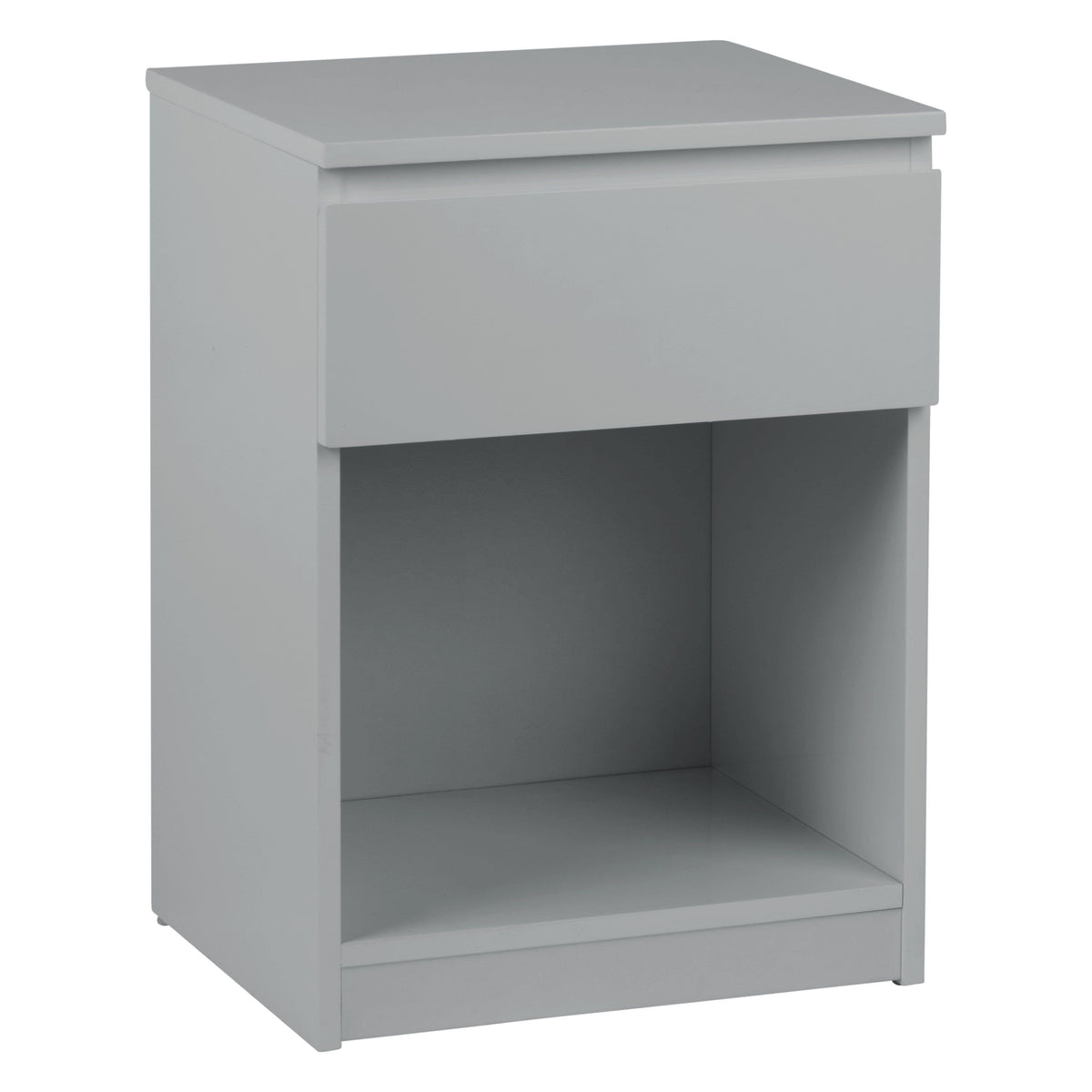 OUTLET - Clemmie Bedside Table - High Gloss - Grey