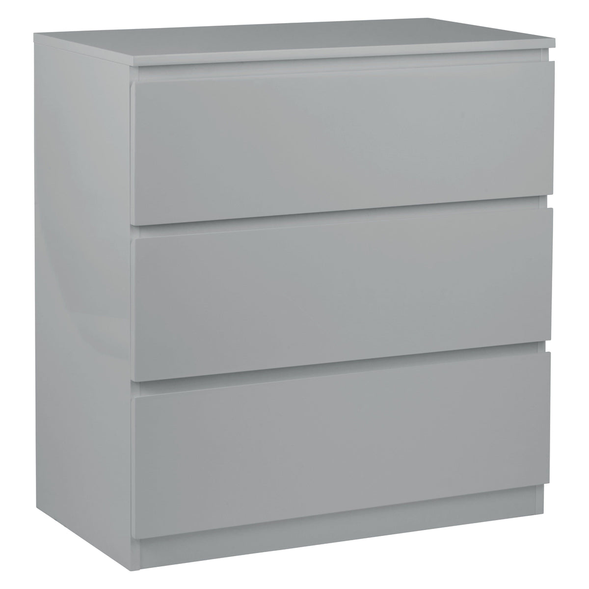 OUTLET - Clemmie Chest of Drawers - High Gloss - Grey