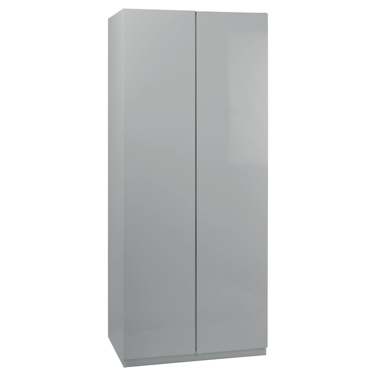 OUTLET - Clemmie Double Wardrobe - High Gloss - Grey