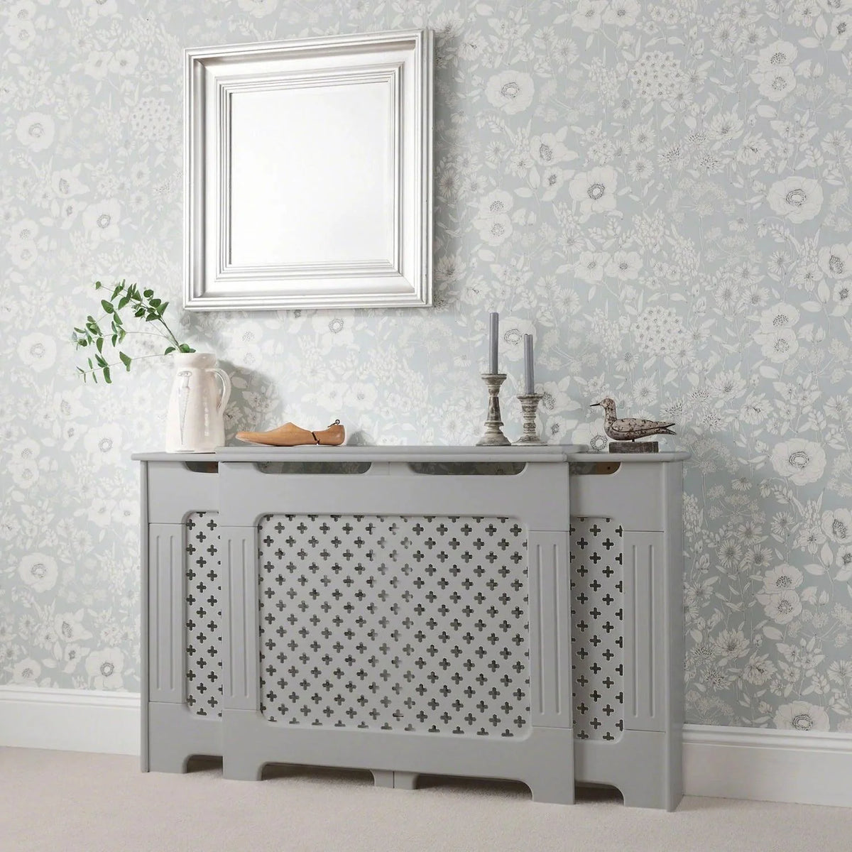 Outlet - Edith Adjustable Radiator Cover Grey
