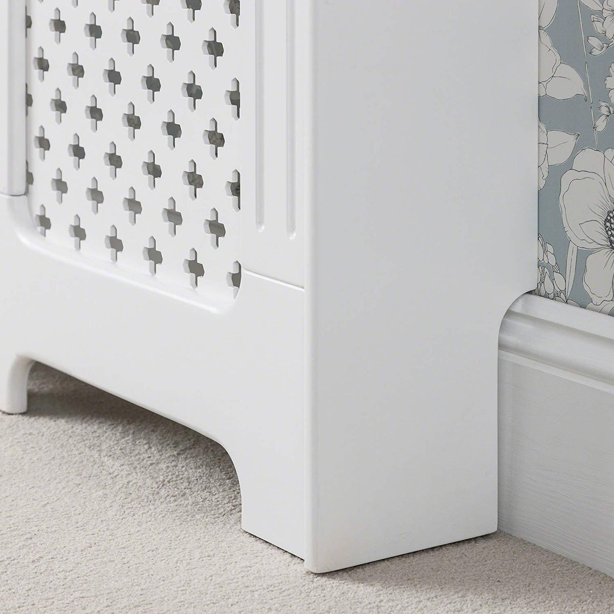 Outlet - Edith Radiator Cover - White - Adjustable
