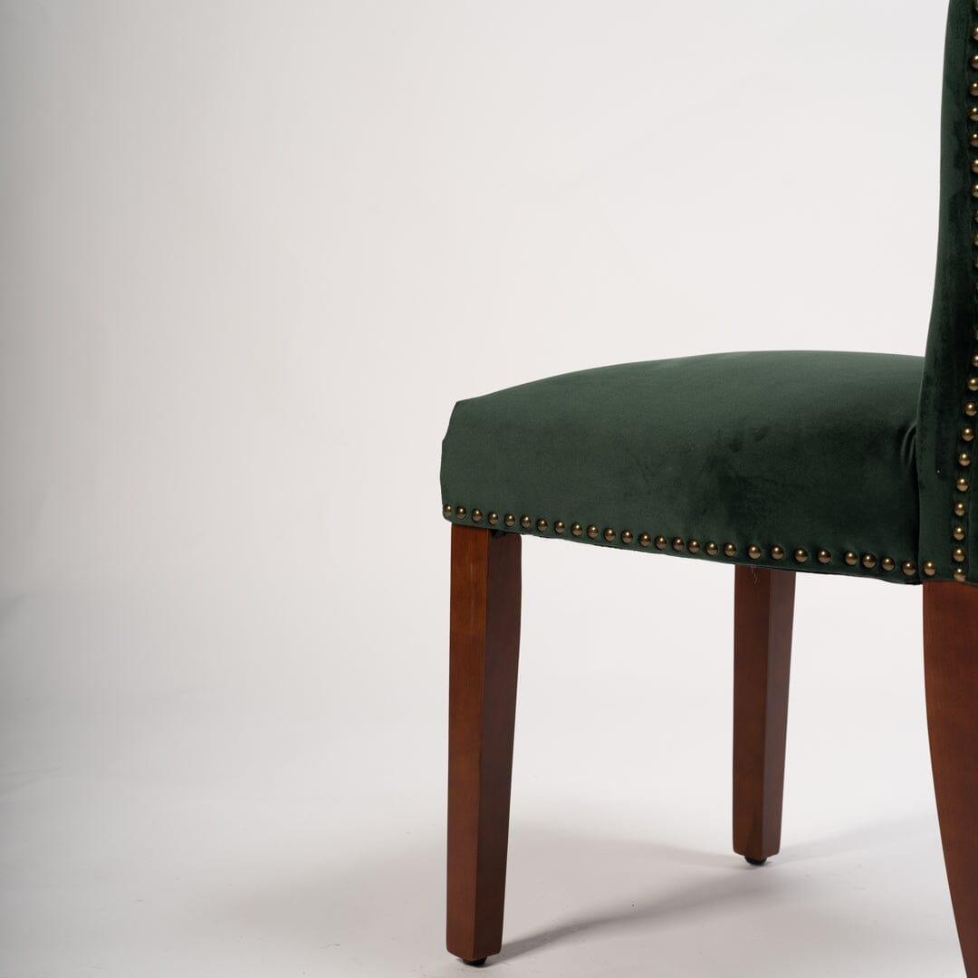 OUTLET - Edward Green Dining Chairs - Set of 2 - Dark Wood Legs