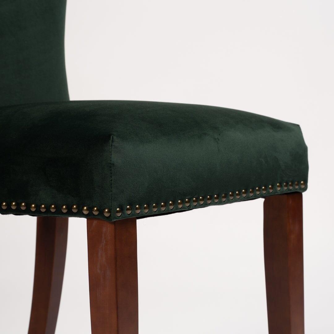 OUTLET - Edward Green Dining Chairs - Set of 2 - Dark Wood Legs