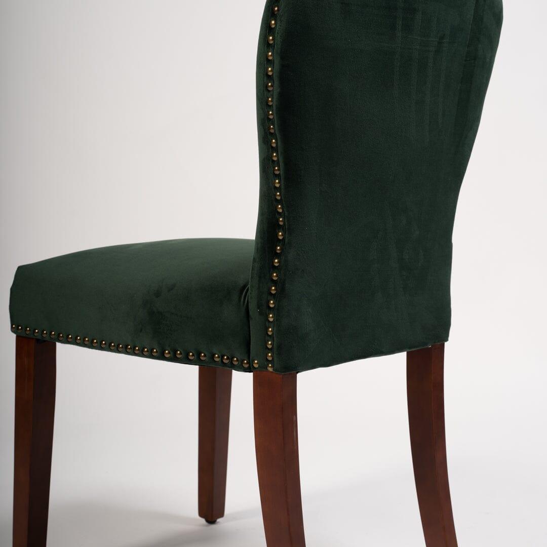 OUTLET - Edward Green Dining Chairs - Set of 2 - Dark Wood Legs
