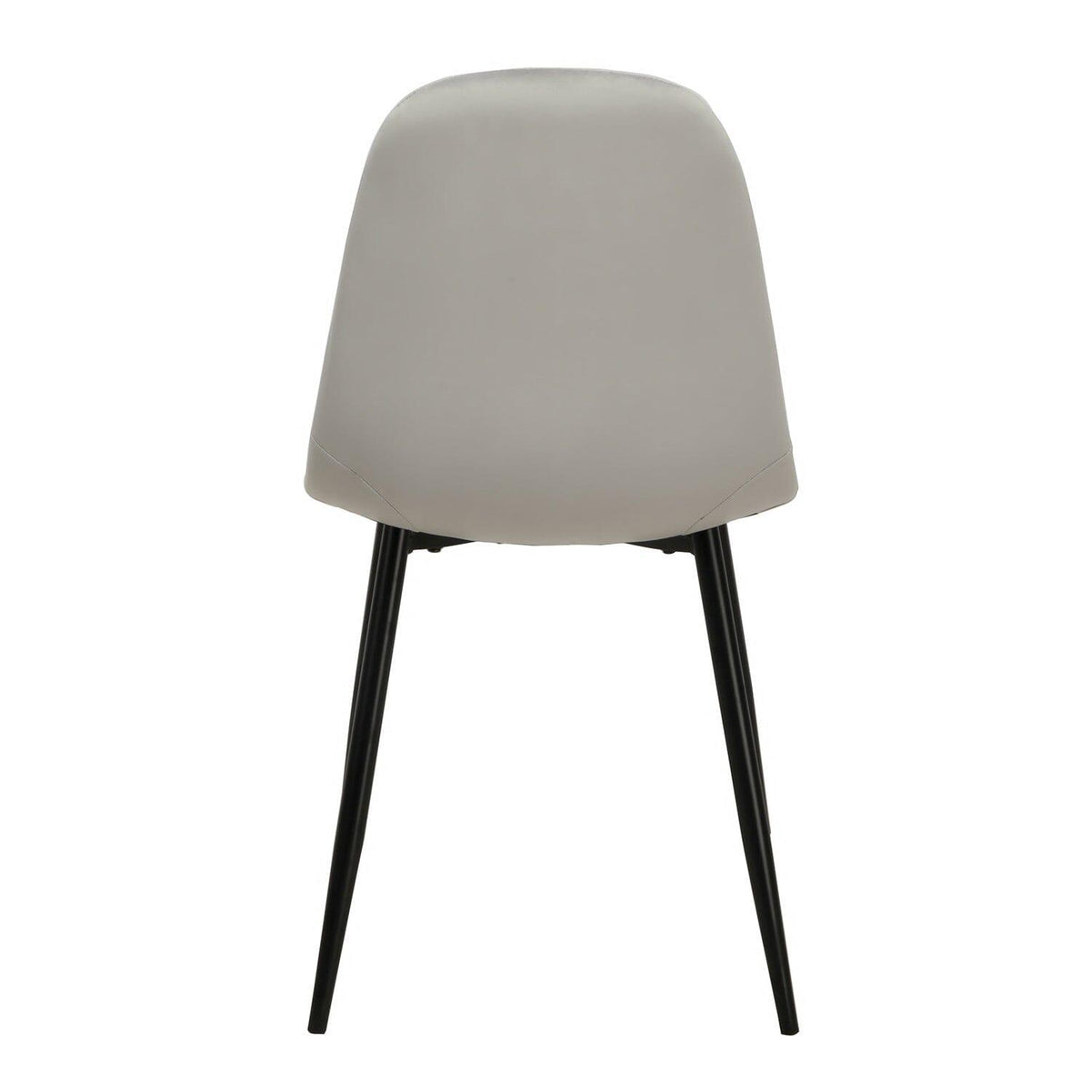 OUTLET - Ellis Grey Dining Chairs - Set of 2 - Black Legs