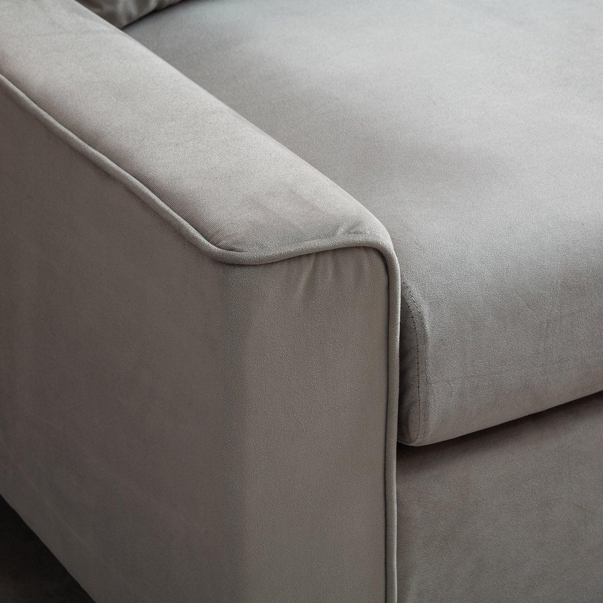 Outlet - Elodie 2 seater sofa – grey velvet - modern