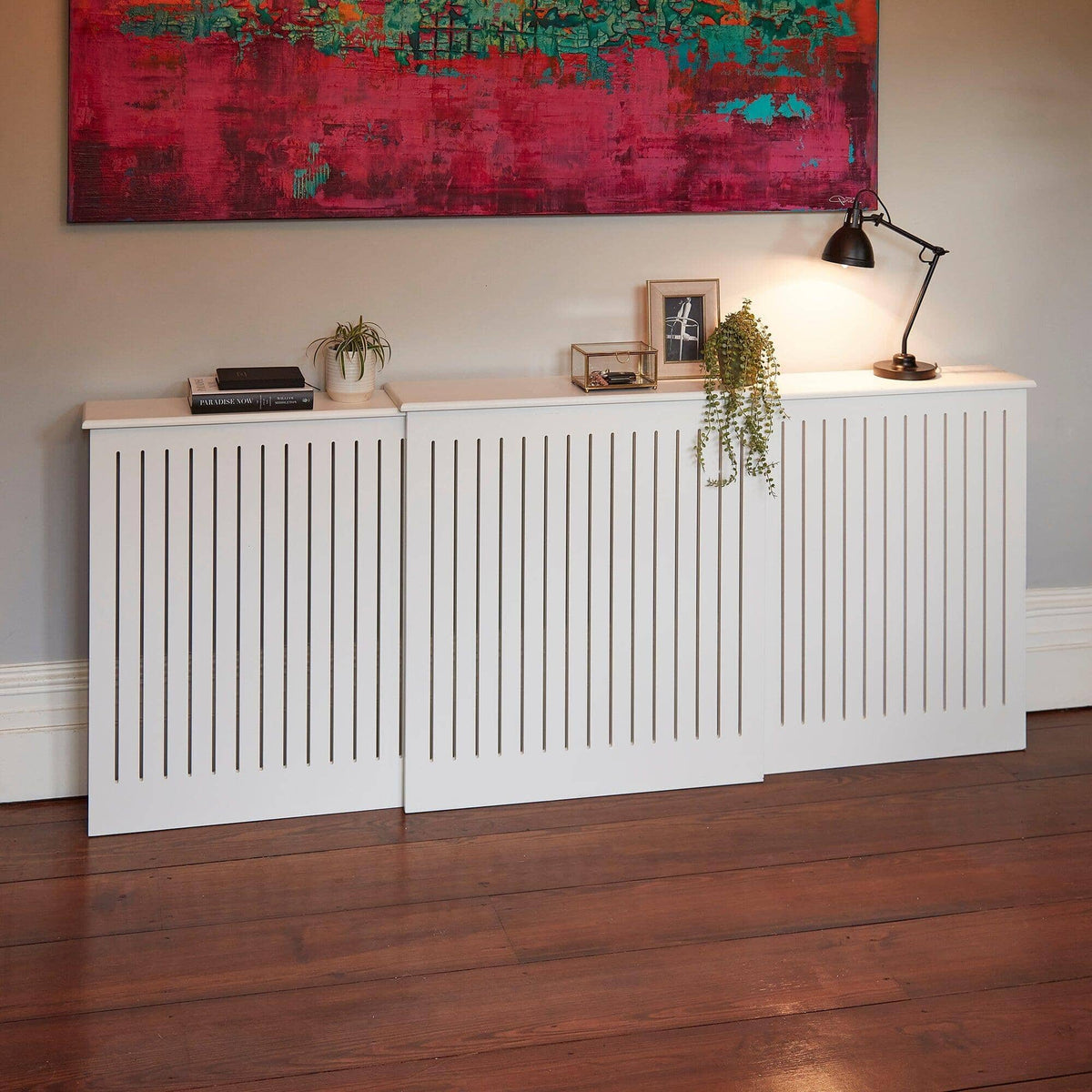 OUTLET - Elspeth Extendable Radiator Cover in Snow White