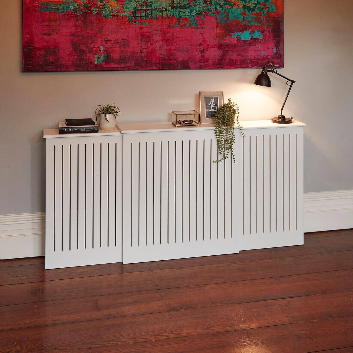 OUTLET - Elspeth Extendable Radiator Cover in Snow White