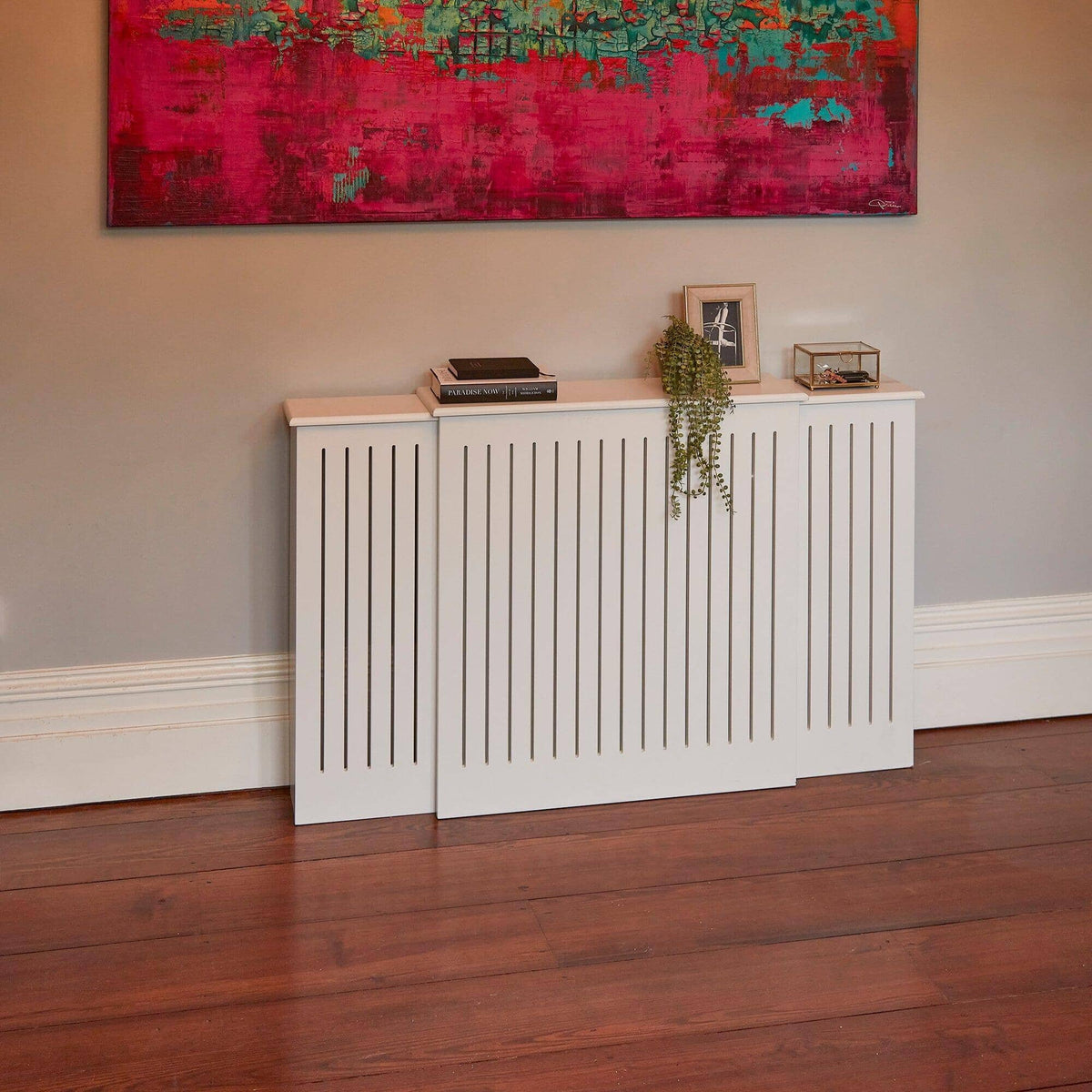 OUTLET - Elspeth Extendable Radiator Cover in Snow White