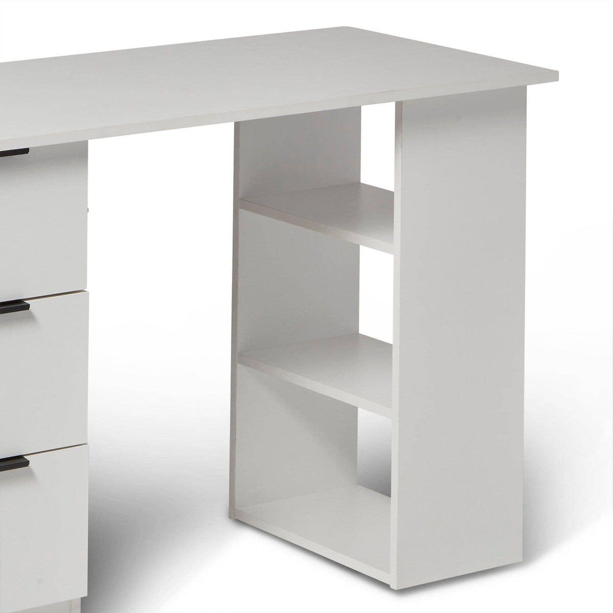 Outlet - Essie 3 Drawer Desk - White