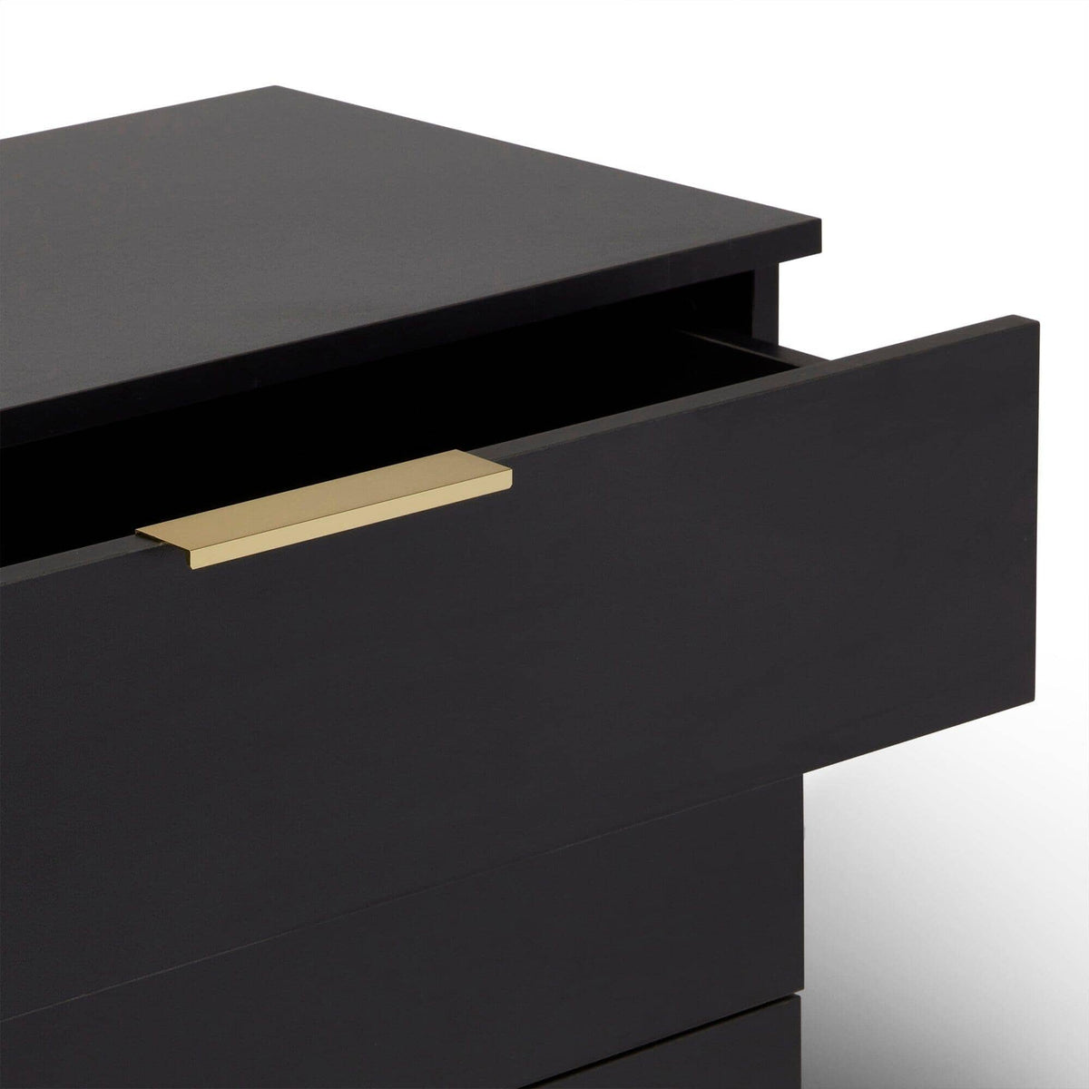 OUTLET - Essie 5 Drawer Tall Chest of Drawers - Black