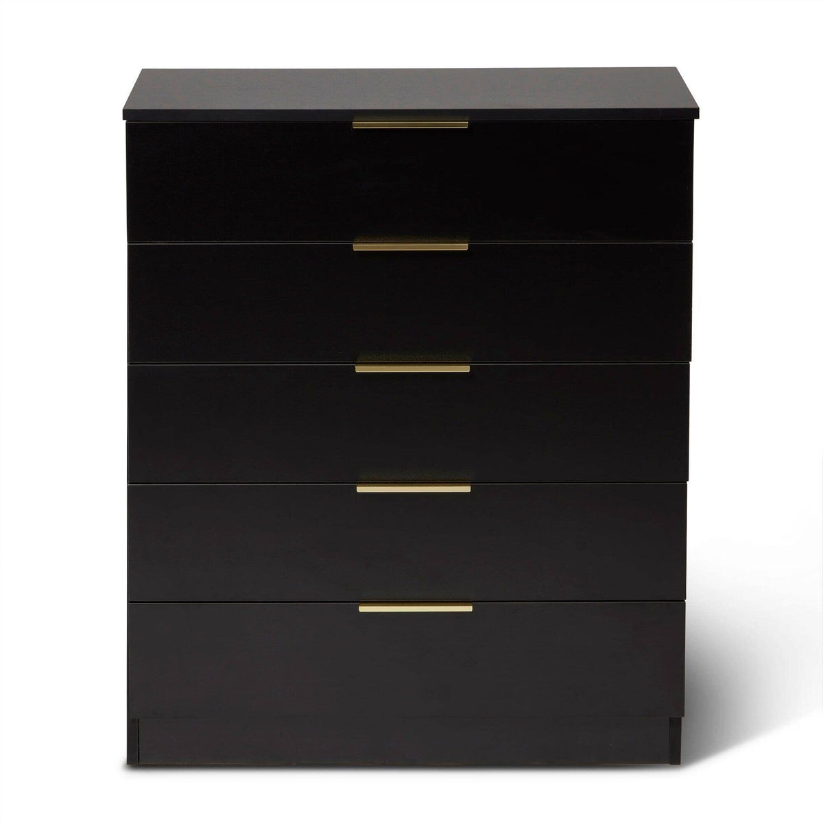 OUTLET - Essie 5 Drawer Tall Chest of Drawers - Black