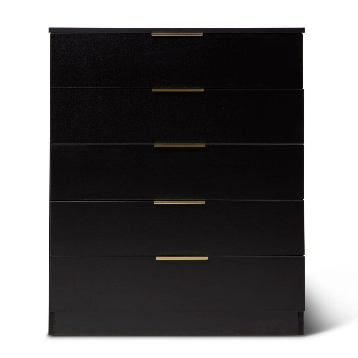 OUTLET - Essie 5 Drawer Tall Chest of Drawers - Black
