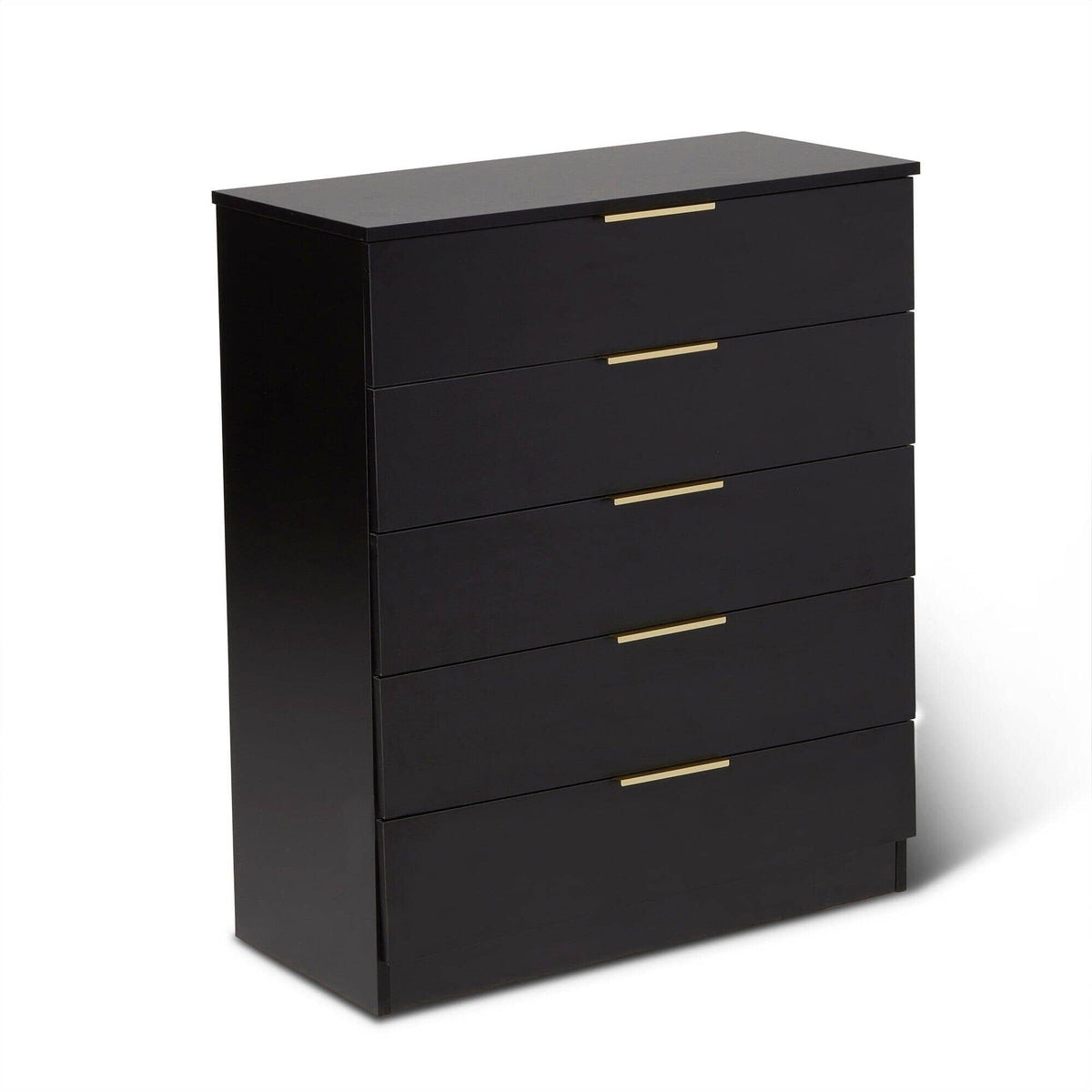 OUTLET - Essie 5 Drawer Tall Chest of Drawers - Black