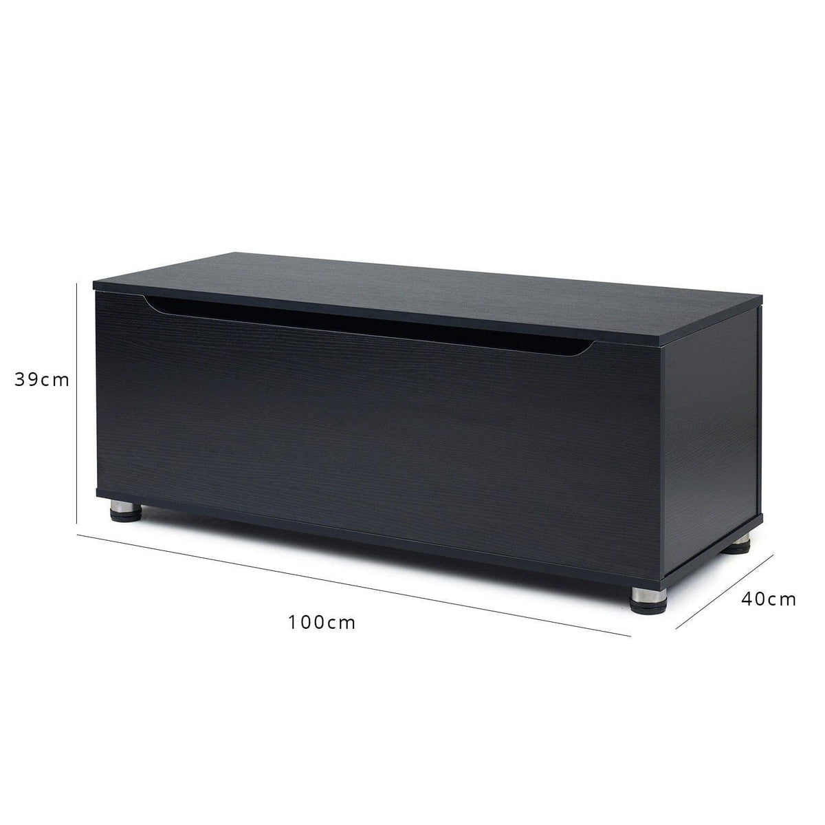 OUTLET - Essie Wooden Storage Chest - Blanket Box - Toy Chest - Black