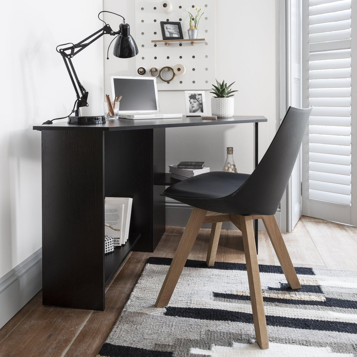 Outlet - Essie Corner Desk - Black