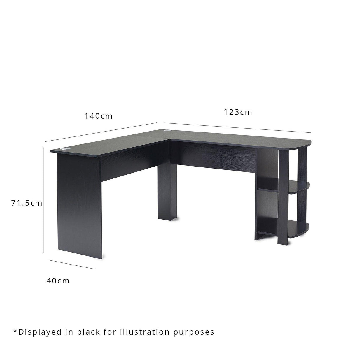OUTLET - Essie Corner Desk - L-Shaped - White
