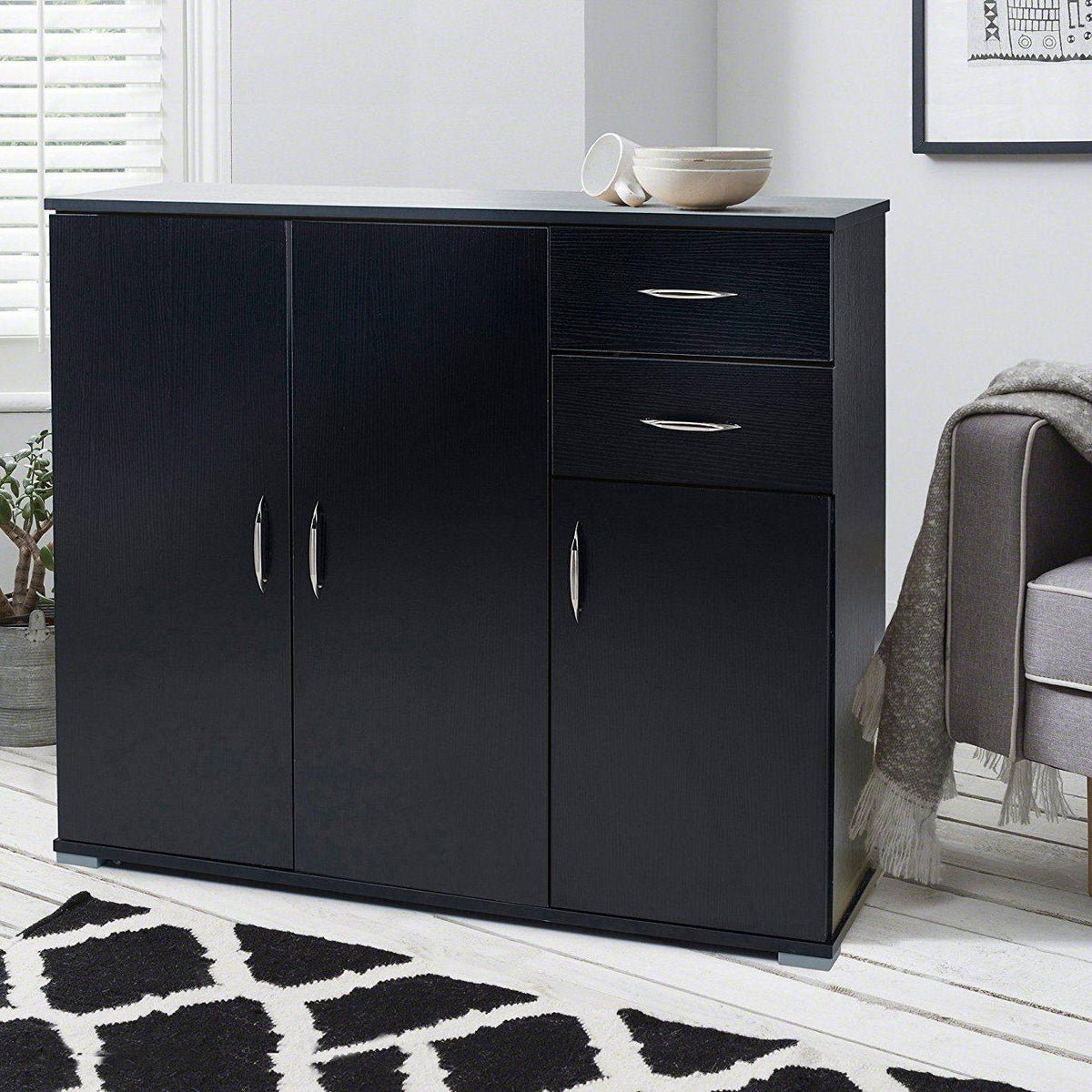 OUTLET - Essie - Storage Cabinet - Home Office - Black