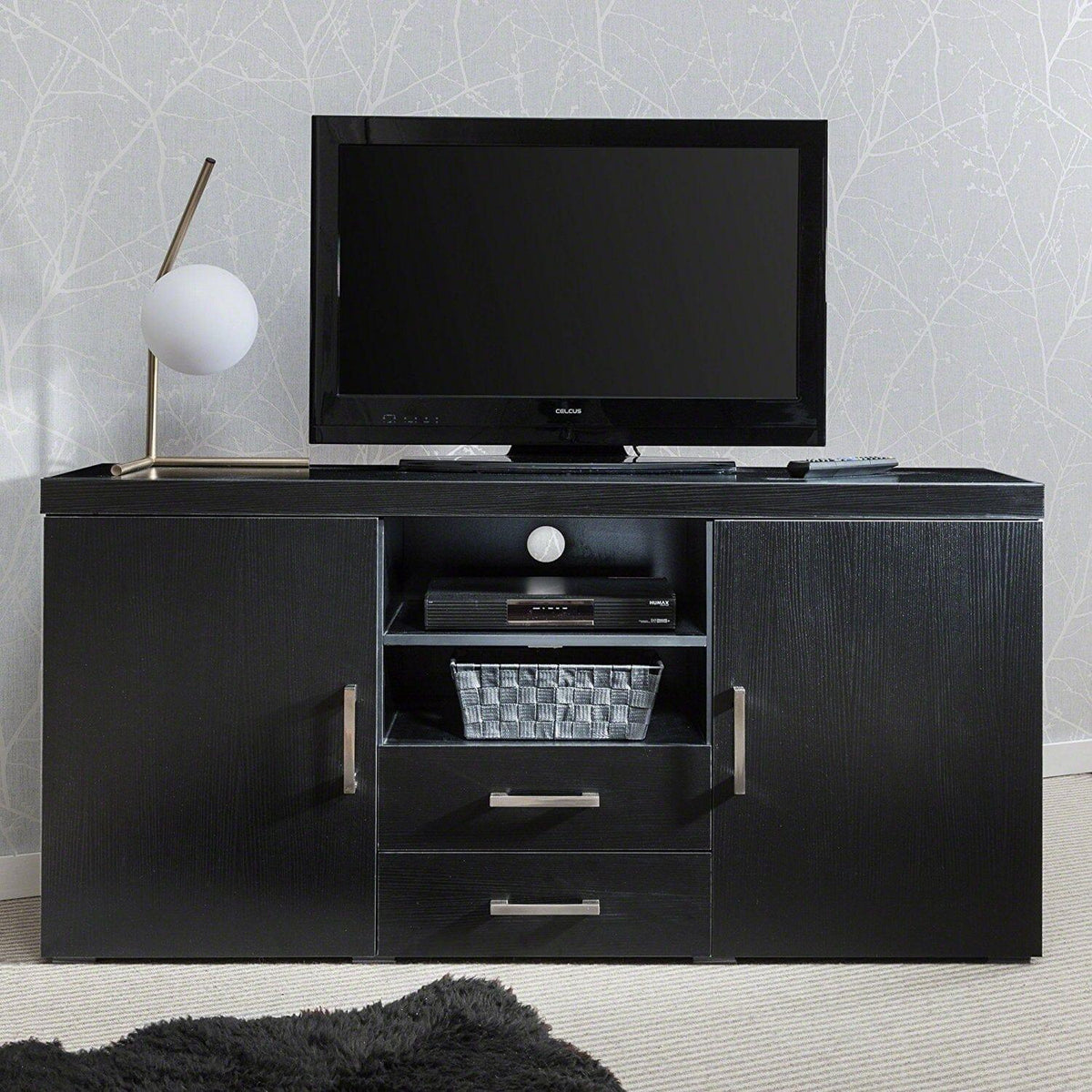OUTLET - Essie Large Tv Cabinet - Black