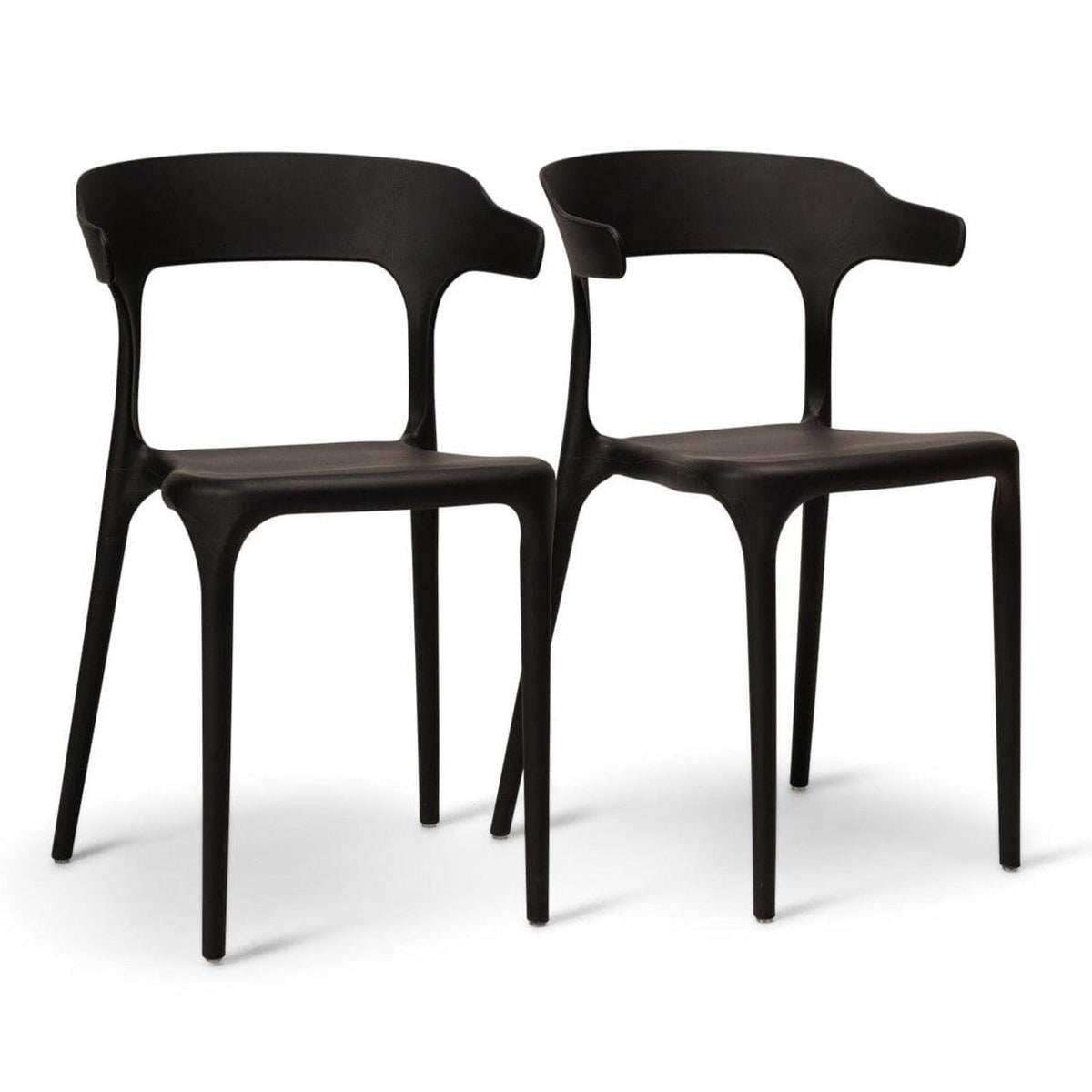 OUTLET - Finn Black Dining Chairs - Set of 4