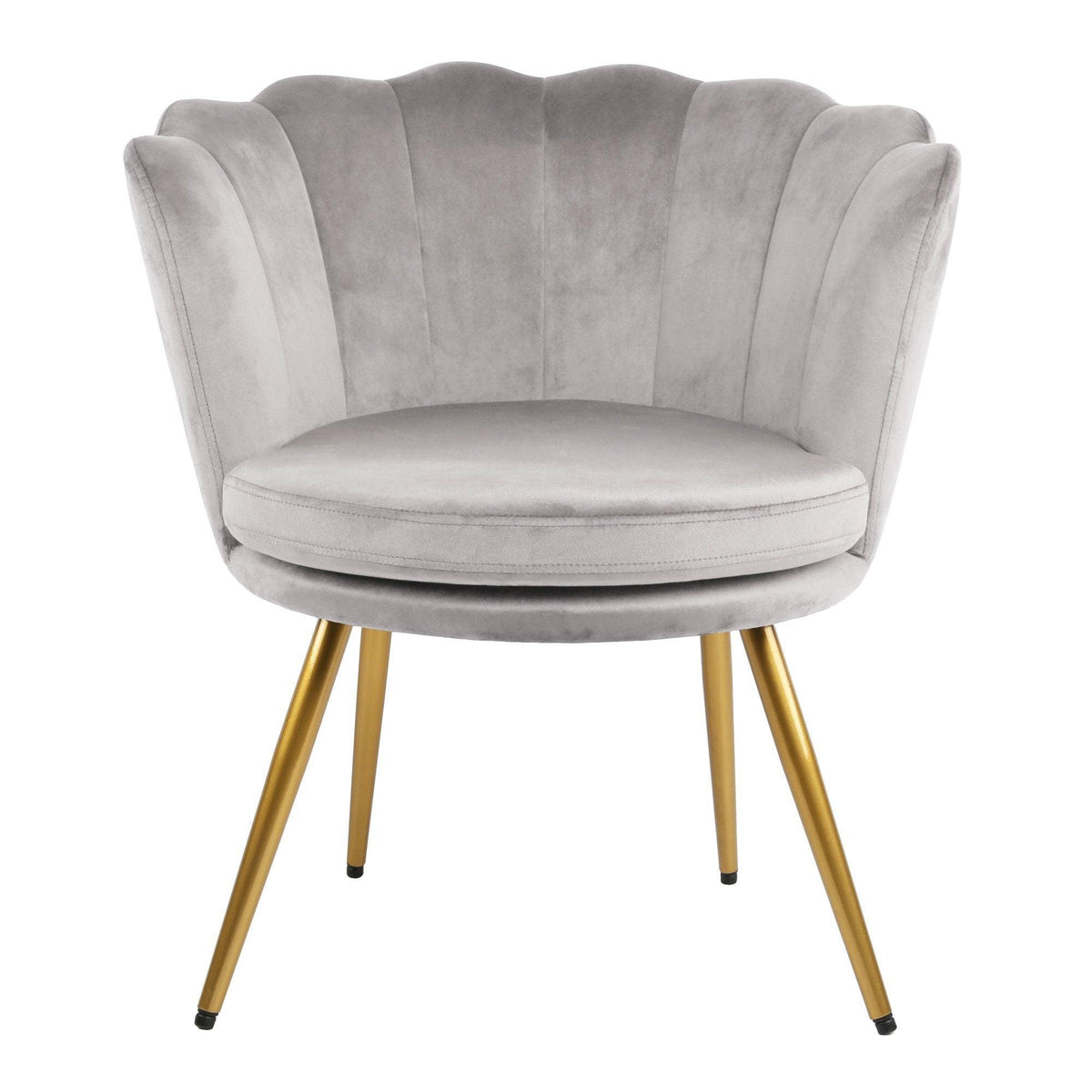 Outlet - Flora Accent Chair - Scalloped - Grey
