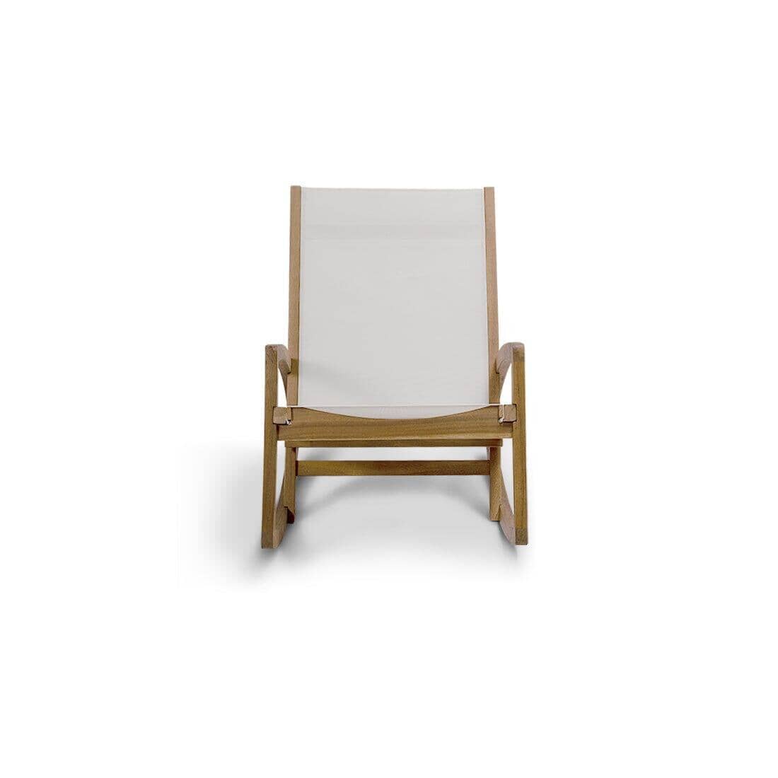 Outlet - Freddie Wooden Garden Rocking Chair - White