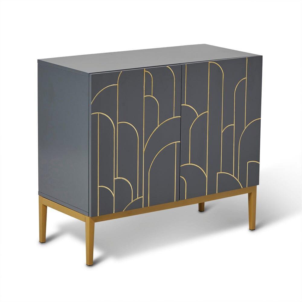 Gatsby 2 Door Small Sideboard - Smoke Grey