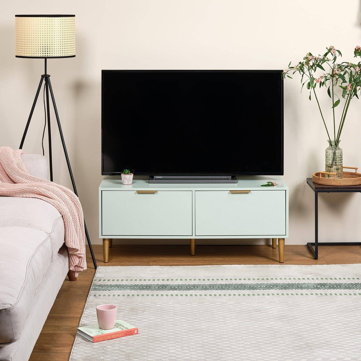OUTLET - Gloria Sage Green TV Unit