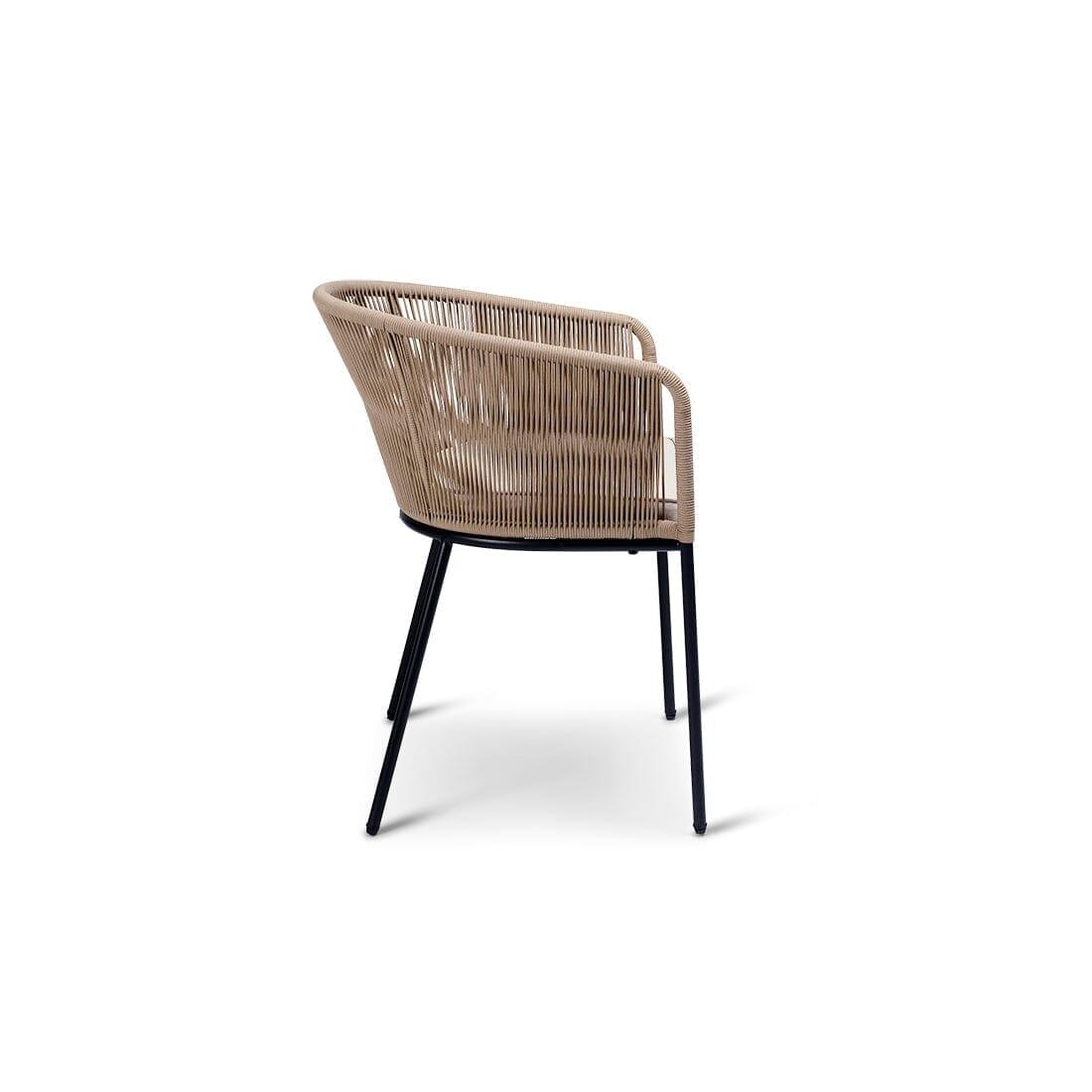 OUTLET - Hali Natural Rope Chair with Cushions - Set of 2