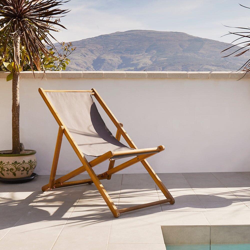 OUTLET - Harbour Dark Grey Deck Chair
