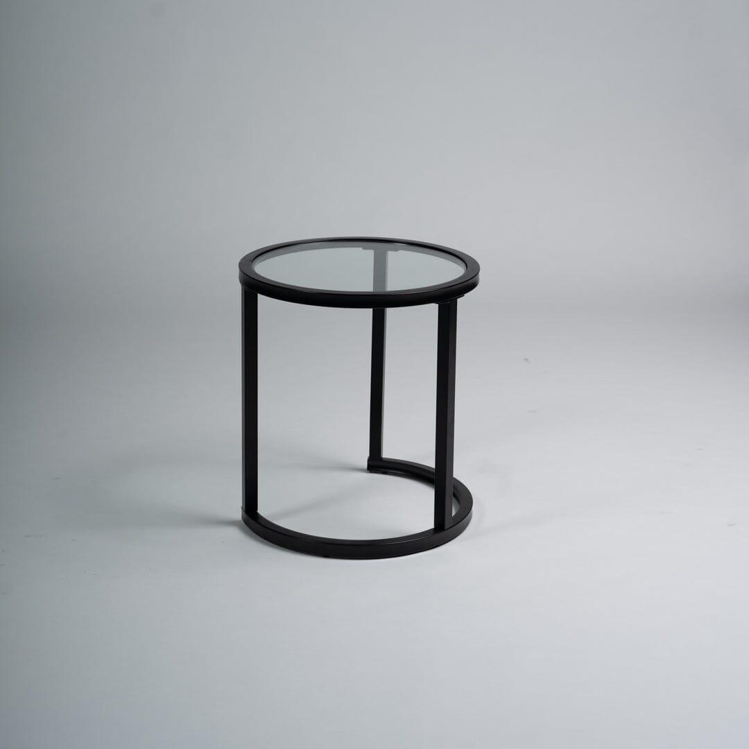 OUTLET - Harris Black Metal Round Side Table