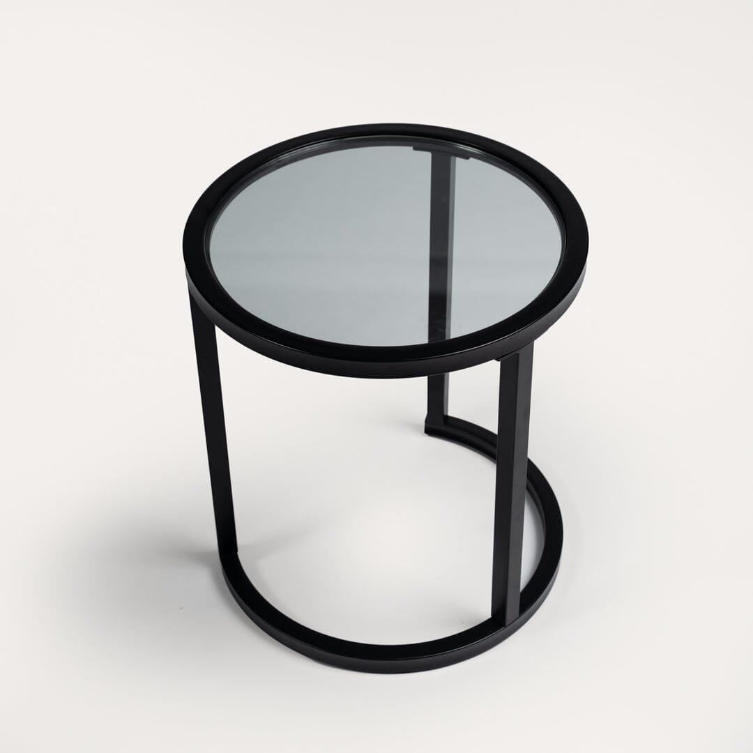OUTLET - Harris Black Metal Round Side Table