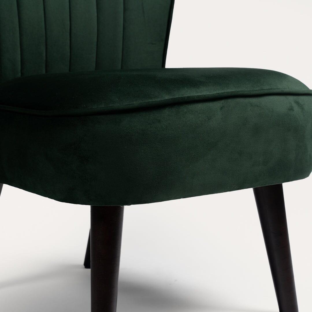 Outlet - Hattie Accent Chair - Green Velvet