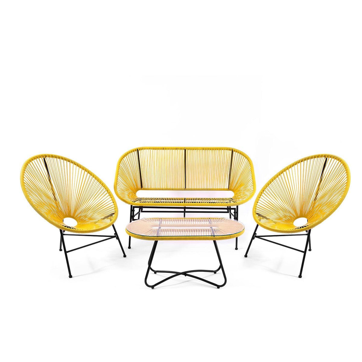 Outlet - Hebe Garden Sofa Set - Yellow