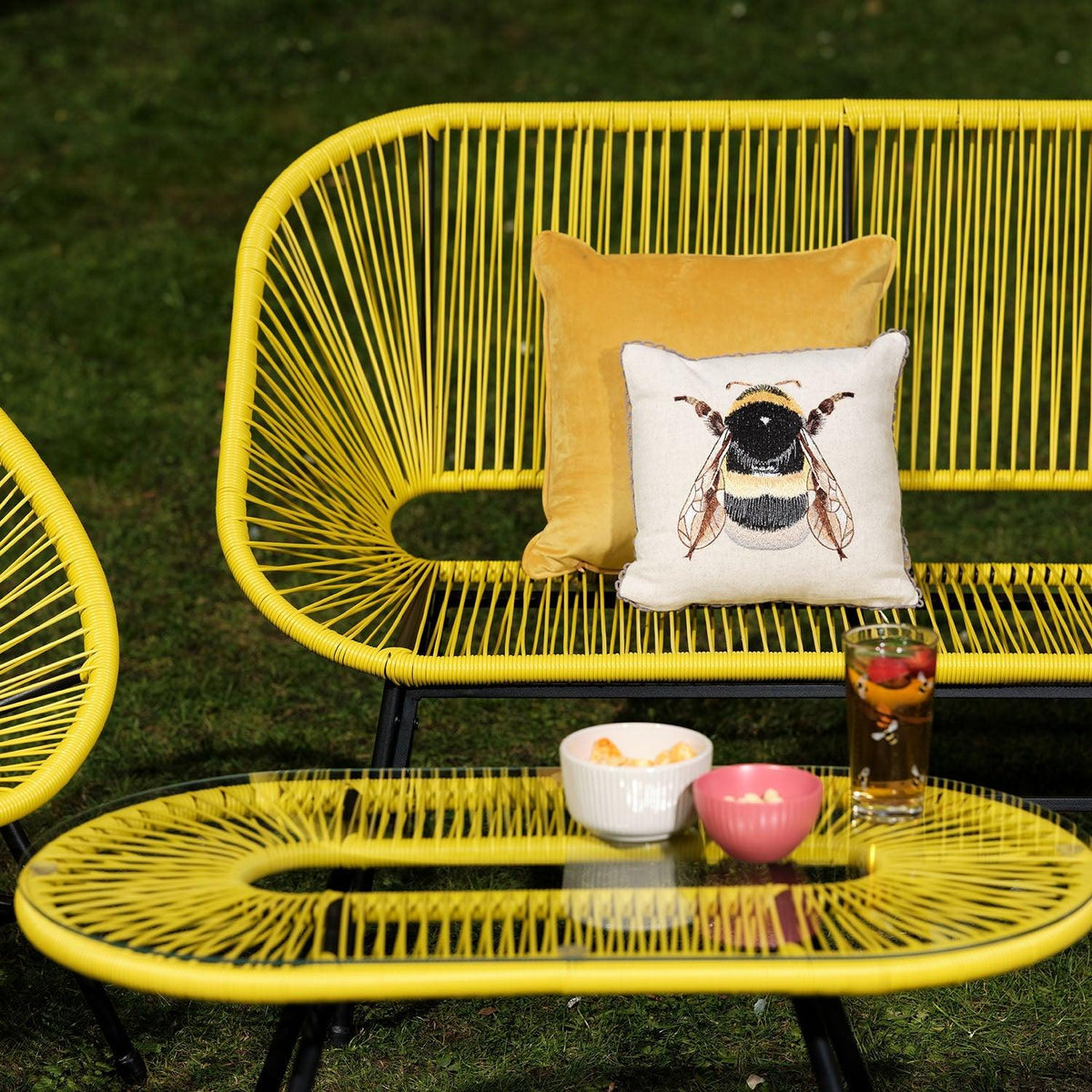Outlet - Hebe Garden Sofa Set - Yellow